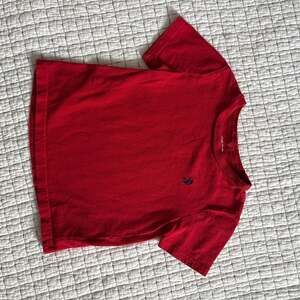 Ralph Lauren Baby Boy 3-6 Months Red T-Shirt Snap Shoulder Preppy Summer Cotton